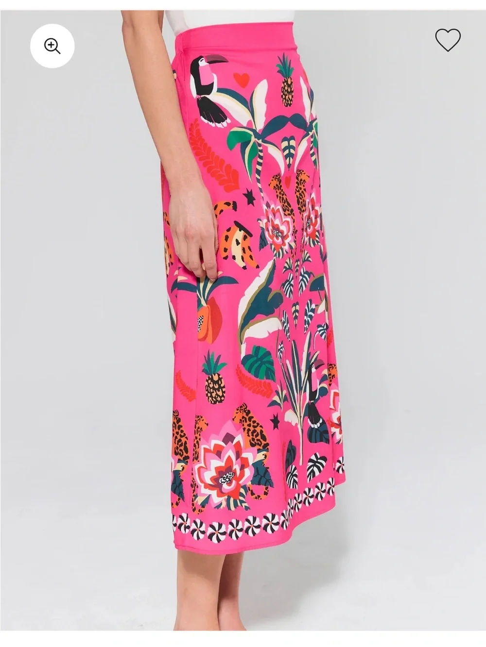NWT Avara Pink Printed Mini Skirt S - Picture 4 of 5
